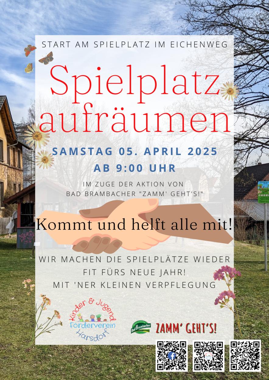 Spielplatz aufräumen 2025